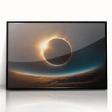 Stunning Solar Eclipse Wall Art – Space-Themed Eclipse Canvas Print