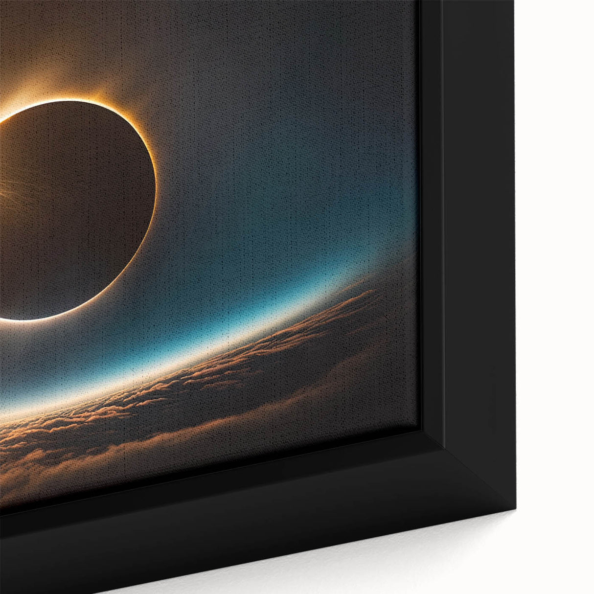 Stunning Solar Eclipse Wall Art – Space-Themed Eclipse Canvas Print