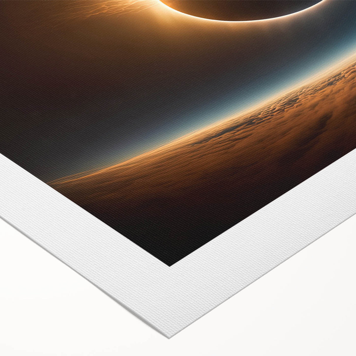 Stunning Solar Eclipse Wall Art – Space-Themed Eclipse Canvas Print