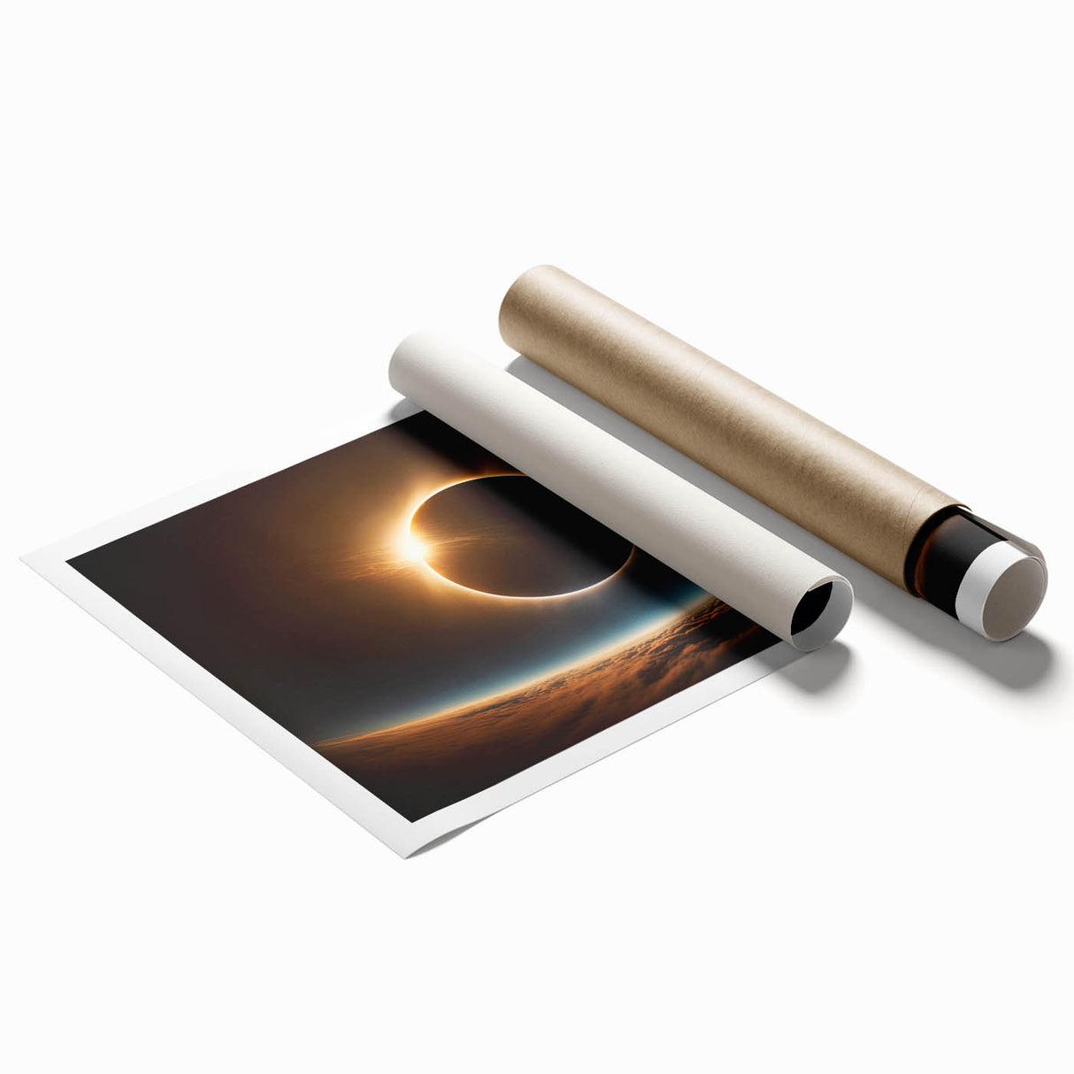 Stunning Solar Eclipse Wall Art – Space-Themed Eclipse Canvas Print