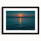 Ocean Eclipse Wall Art – Stunning Solar Eclipse Over Water Canvas Print