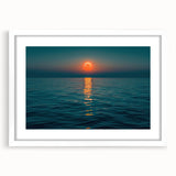Ocean Eclipse Wall Art – Stunning Solar Eclipse Over Water Canvas Print