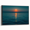 Ocean Eclipse Wall Art – Stunning Solar Eclipse Over Water Canvas Print