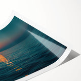 Ocean Eclipse Wall Art – Stunning Solar Eclipse Over Water Canvas Print