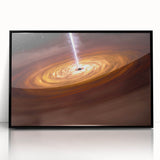 Cosmic Black Hole Wall Art: Space & Starry Night Astronomy Canvas Prints