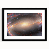 Barred Spiral Galaxy Wall Art: Vibrant Cosmic Nebula & Space Prints