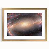 Barred Spiral Galaxy Wall Art: Vibrant Cosmic Nebula & Space Prints