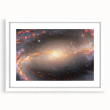 Barred Spiral Galaxy Wall Art: Vibrant Cosmic Nebula & Space Prints