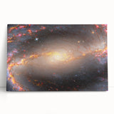 Barred Spiral Galaxy Wall Art: Vibrant Cosmic Nebula & Space Prints