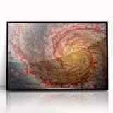 Fiery Spiral Galaxy Wall Art: Cosmic Nebula & Space Canvas Prints