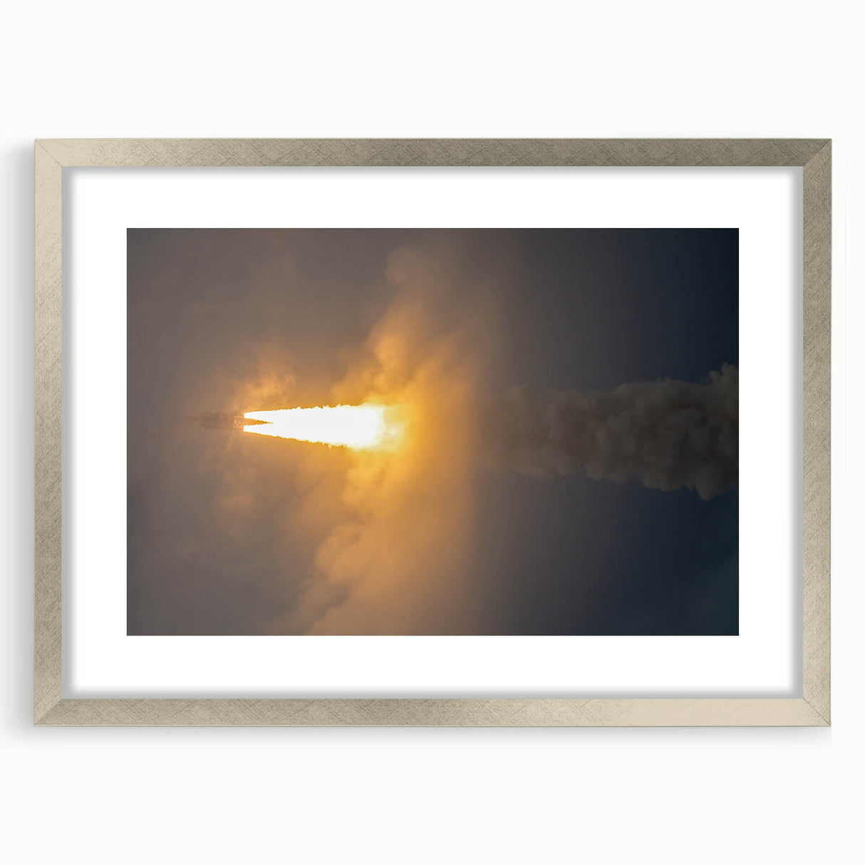 Rocket Launch Burst - Dynamic Space Missions Wall Art for Space Lovers