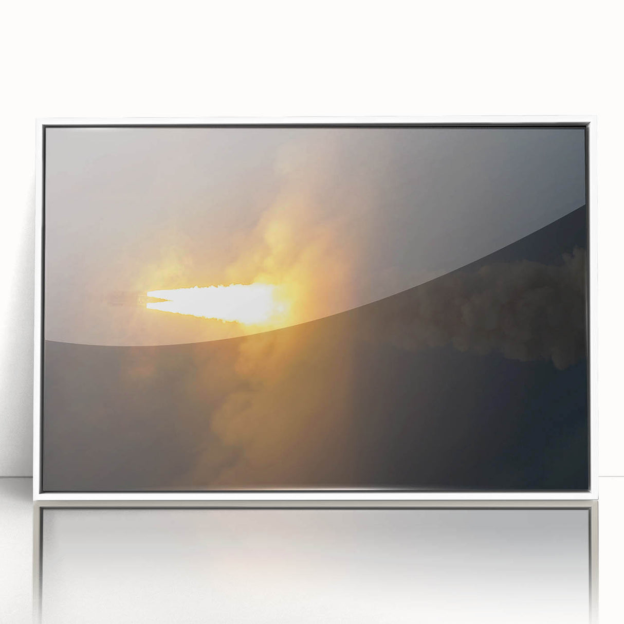 Rocket Launch Burst - Dynamic Space Missions Wall Art for Space Lovers