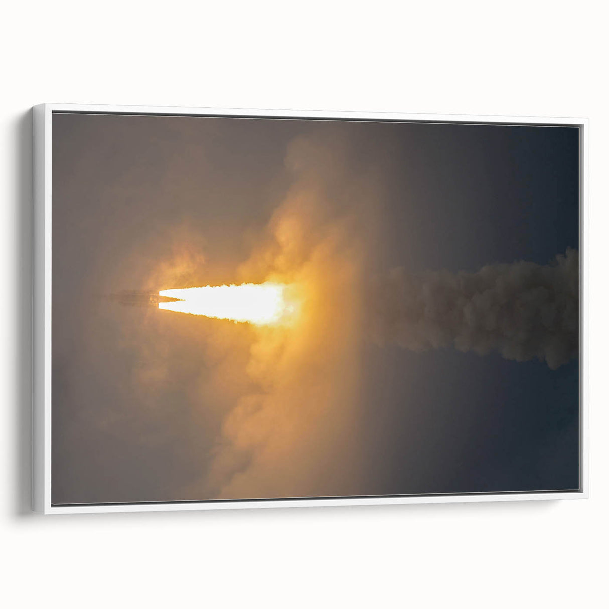 Rocket Launch Burst - Dynamic Space Missions Wall Art for Space Lovers