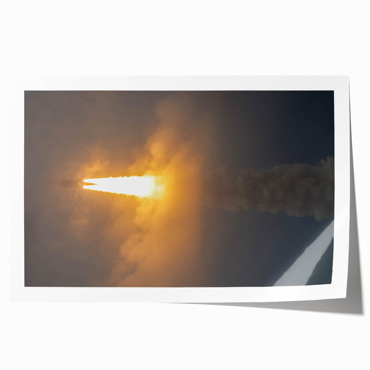 Rocket Launch Burst - Dynamic Space Missions Wall Art for Space Lovers