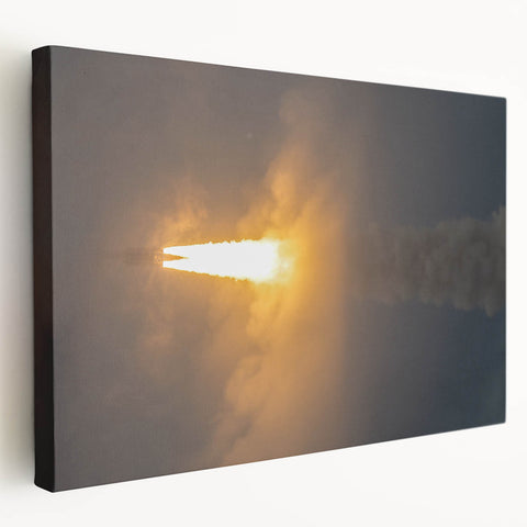 Rocket Launch Burst - Dynamic Space Missions Wall Art for Space Lovers