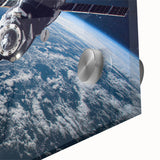 Satellite Orbit Over Earth - Stunning NASA Space Missions Wall Art