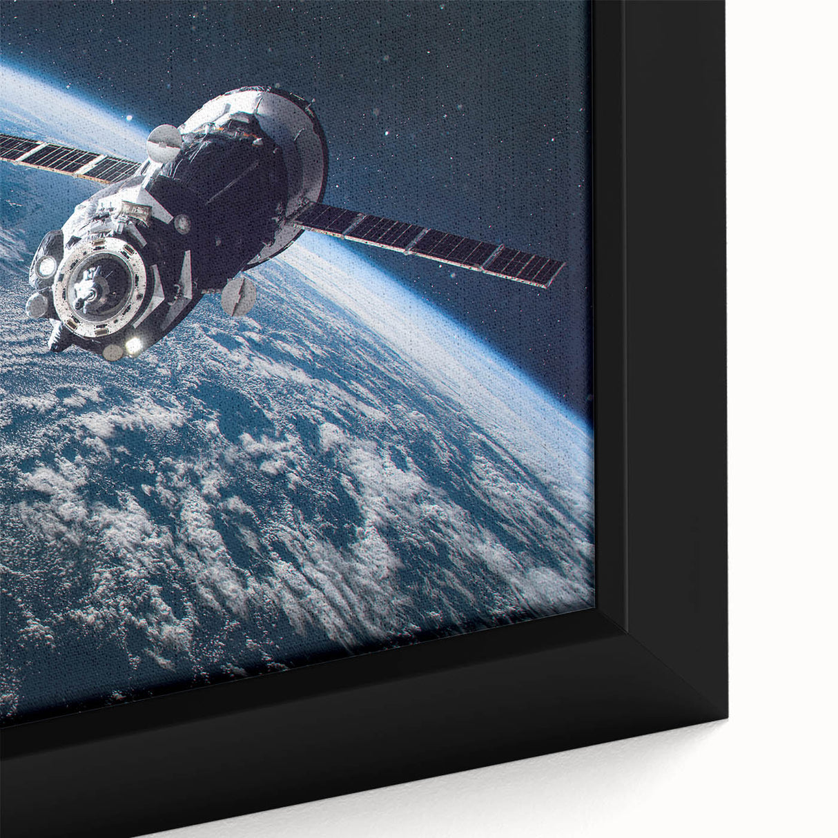 Satellite Orbit Over Earth - Stunning NASA Space Missions Wall Art