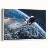 Satellite Orbit Over Earth - Stunning NASA Space Missions Wall Art
