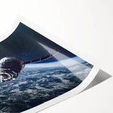 Satellite Orbit Over Earth - Stunning NASA Space Missions Wall Art