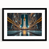 Rocket Ready for Liftoff - Bold NASA Space Missions Wall Art