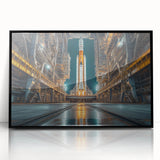 Rocket Ready for Liftoff - Bold NASA Space Missions Wall Art