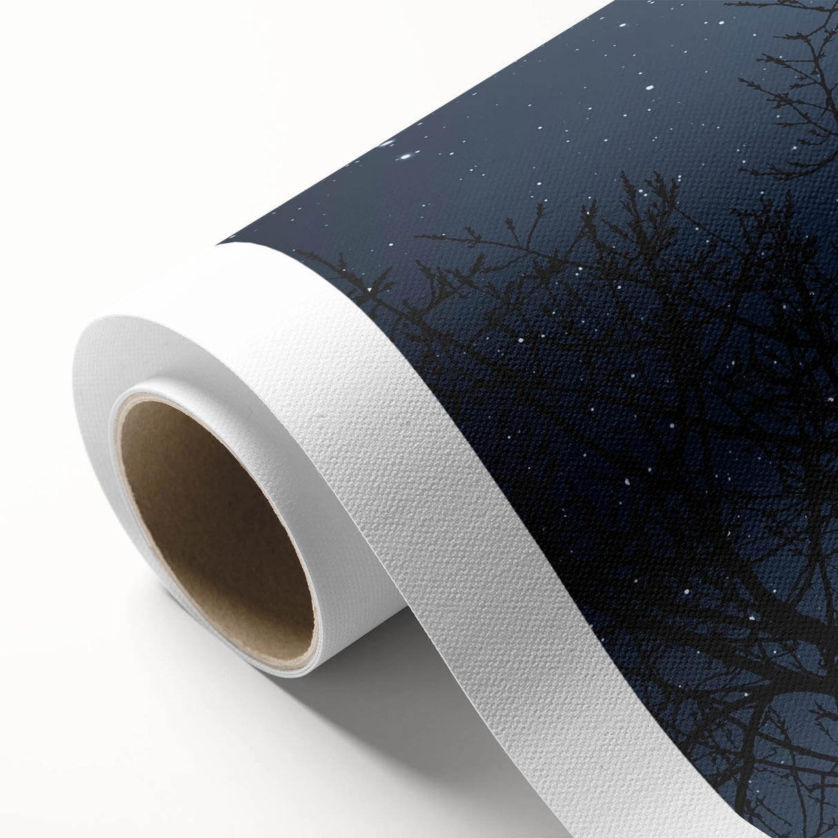 Stunning Moonlit Night Canvas – Celestial Decor with Lunar Phases