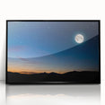 Tranquil Moon Over Horizon – Stunning Celestial Canvas for Home Decor