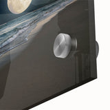 Full Moon Over Ocean Waves – Tranquil Celestial Wall Art for Home