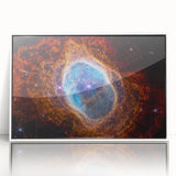 Radiant Blue Nebula Wall Art | Space Canvas Prints | Cosmic Decor