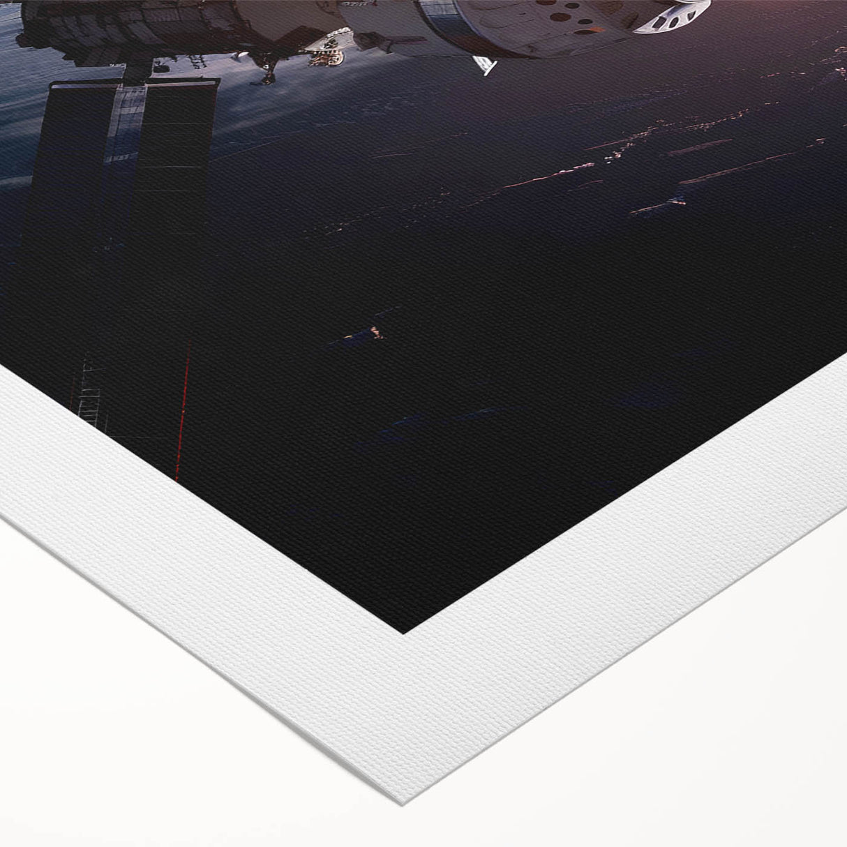 Satellite Over Earth with Sunrise - Stunning Cosmic Wall Art Decor