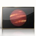 Red Gas Giant Planet Art - Cosmic Space-Themed Wall Decor for Homes