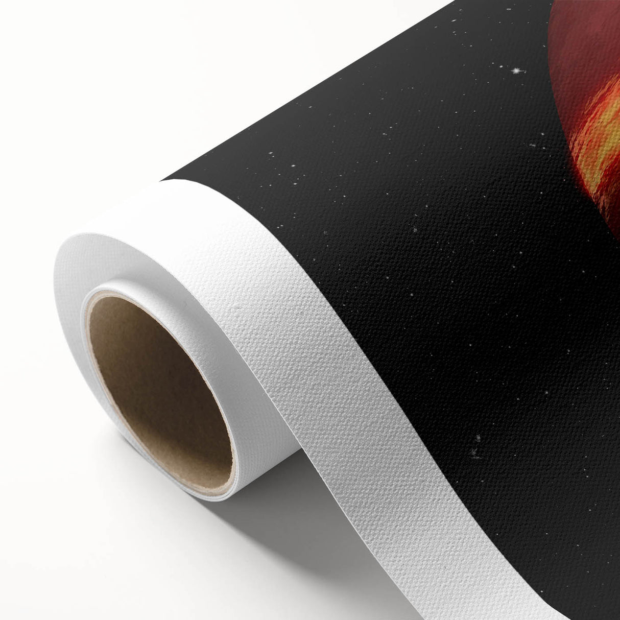 Red Gas Giant Planet Art - Cosmic Space-Themed Wall Decor for Homes