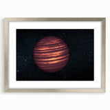 Fiery Red Gas Planet Art - Cosmic Space-Themed Wall Decor for Homes