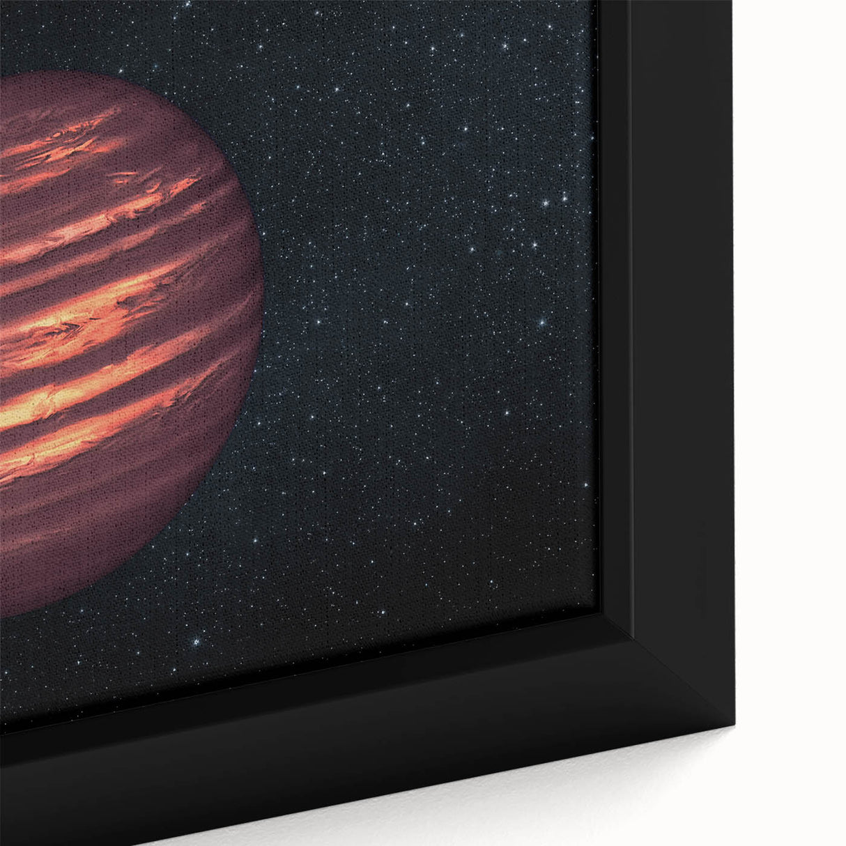 Fiery Red Gas Planet Art - Cosmic Space-Themed Wall Decor for Homes