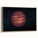 Fiery Red Gas Planet Art - Cosmic Space-Themed Wall Decor for Homes