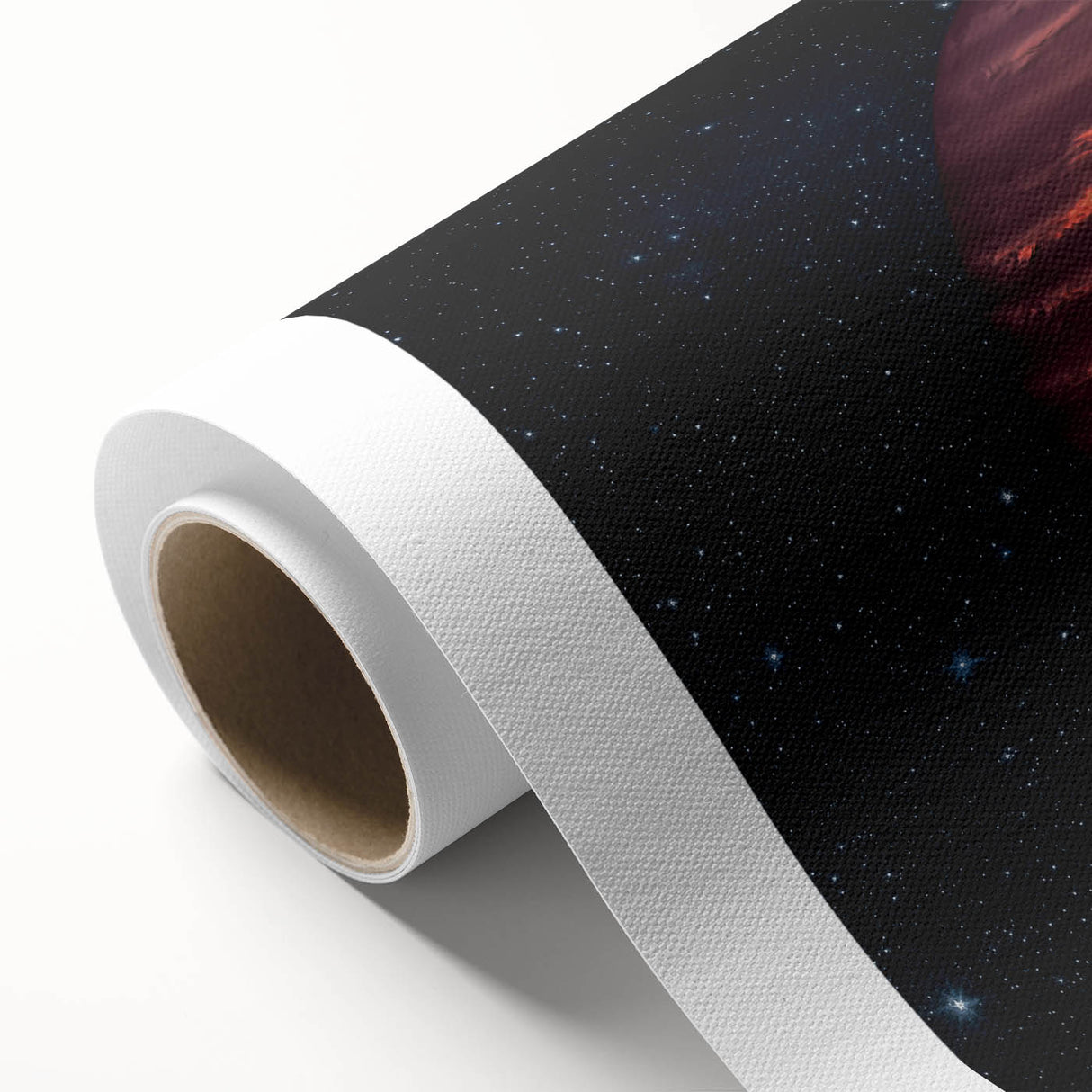 Fiery Red Gas Planet Art - Cosmic Space-Themed Wall Decor for Homes