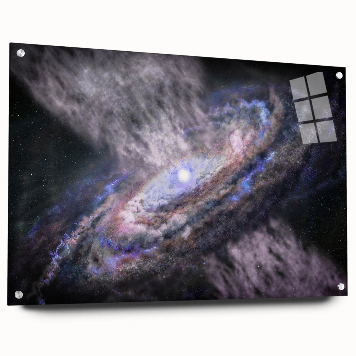 Spiral Galaxy Core Art - Cosmic Swirl Wall Decor for Space Enthusiasts