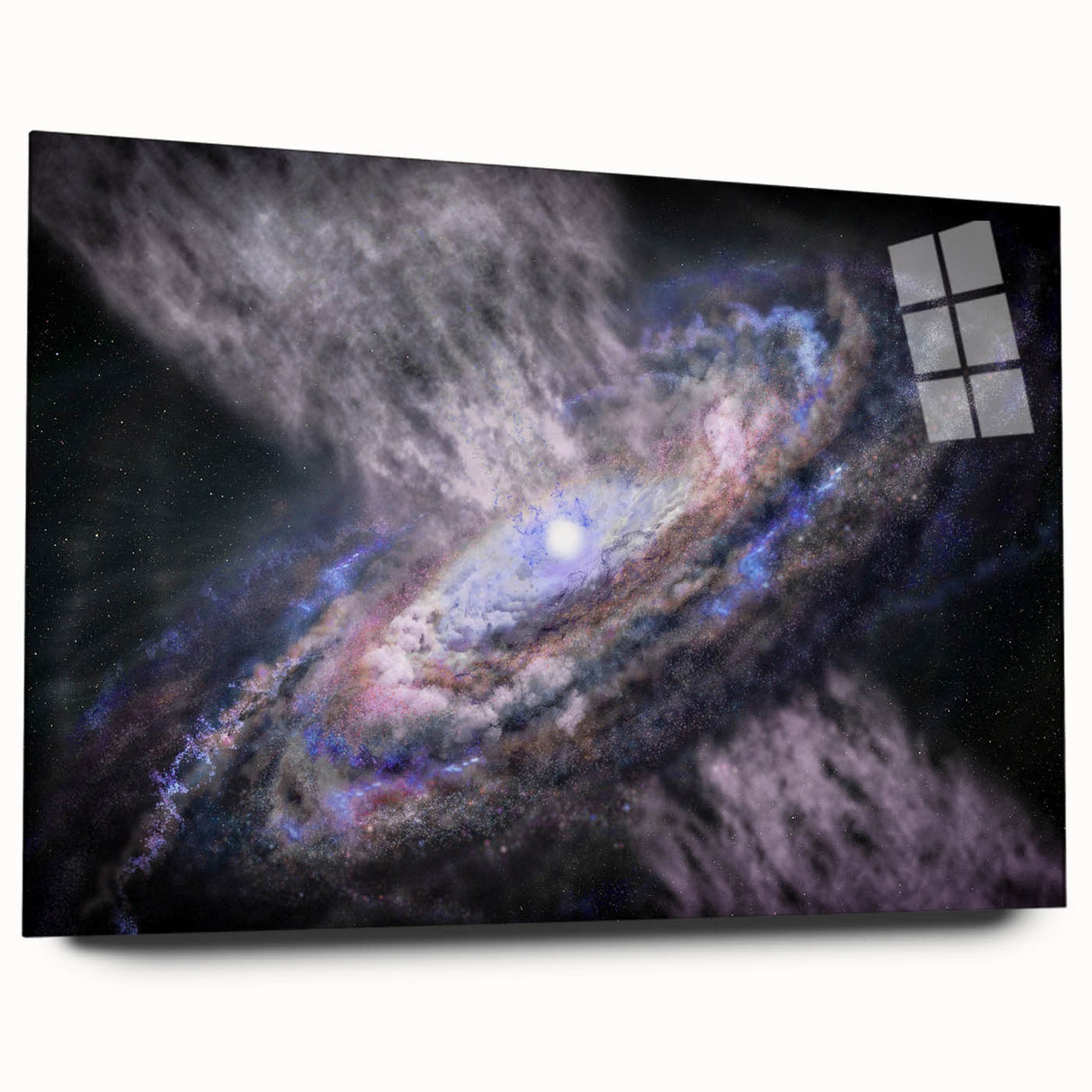 Spiral Galaxy Core Art - Cosmic Swirl Wall Decor for Space Enthusiasts