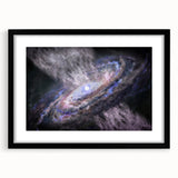 Spiral Galaxy Core Art - Cosmic Swirl Wall Decor for Space Enthusiasts