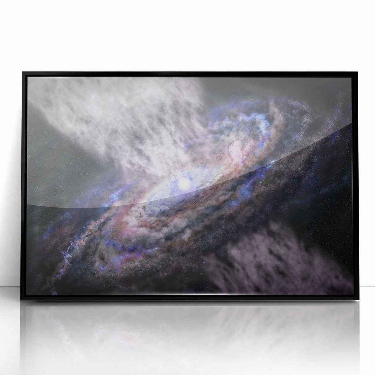 Spiral Galaxy Core Art - Cosmic Swirl Wall Decor for Space Enthusiasts
