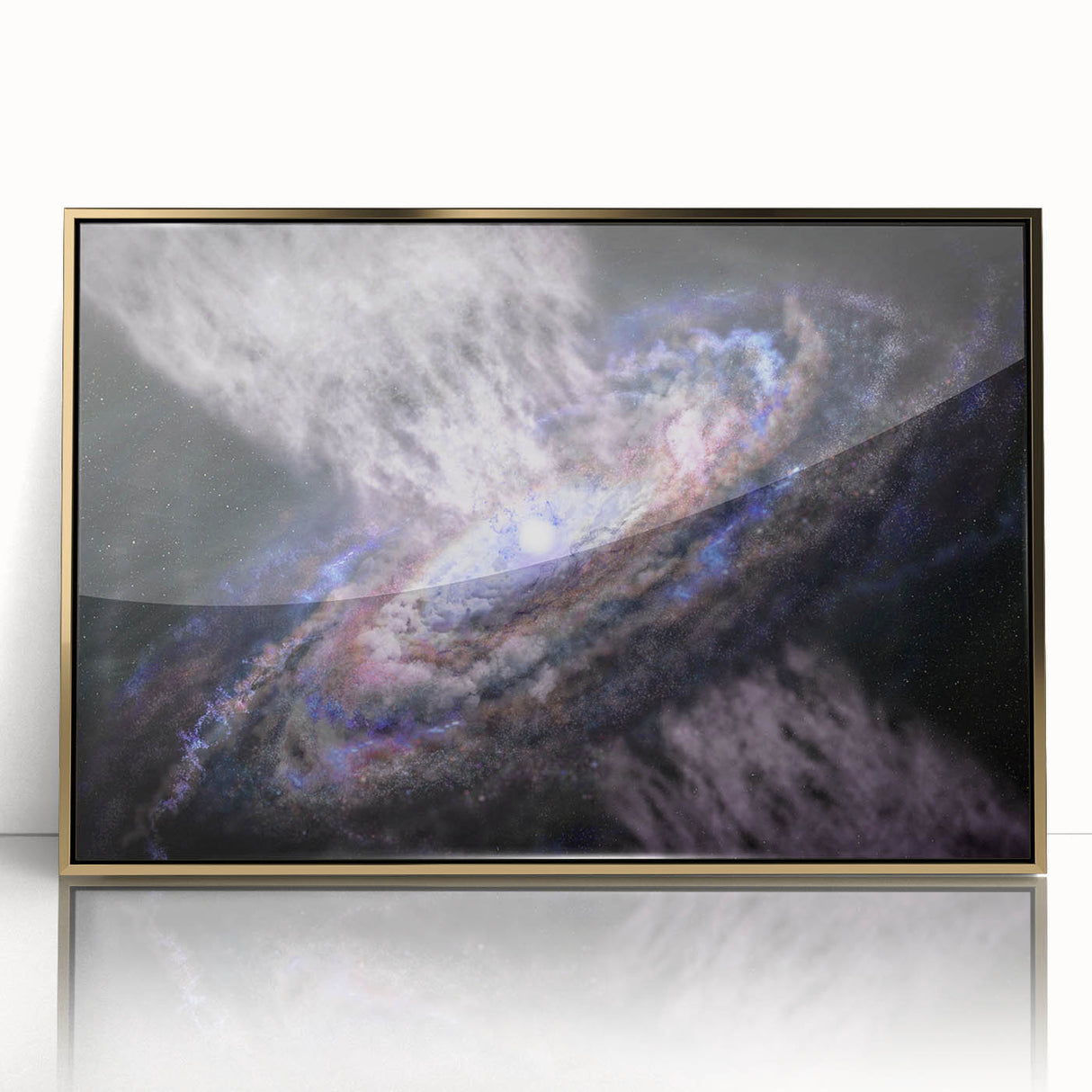 Spiral Galaxy Core Art - Cosmic Swirl Wall Decor for Space Enthusiasts