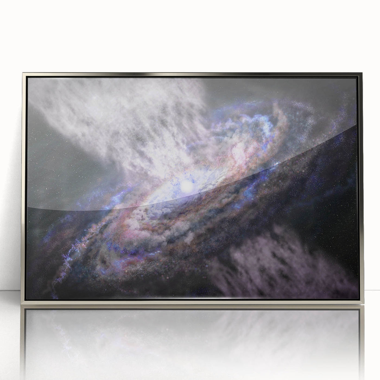 Spiral Galaxy Core Art - Cosmic Swirl Wall Decor for Space Enthusiasts