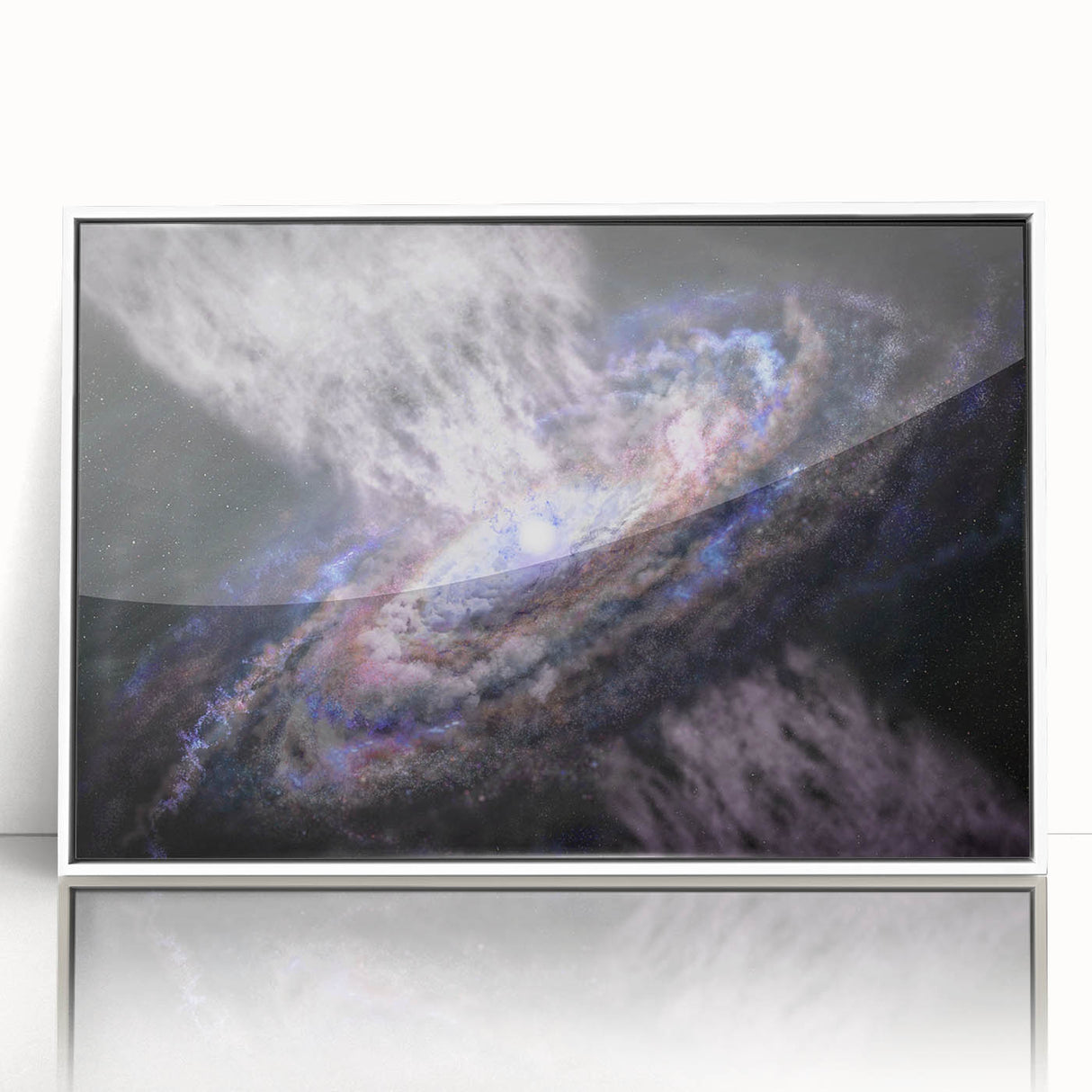 Spiral Galaxy Core Art - Cosmic Swirl Wall Decor for Space Enthusiasts