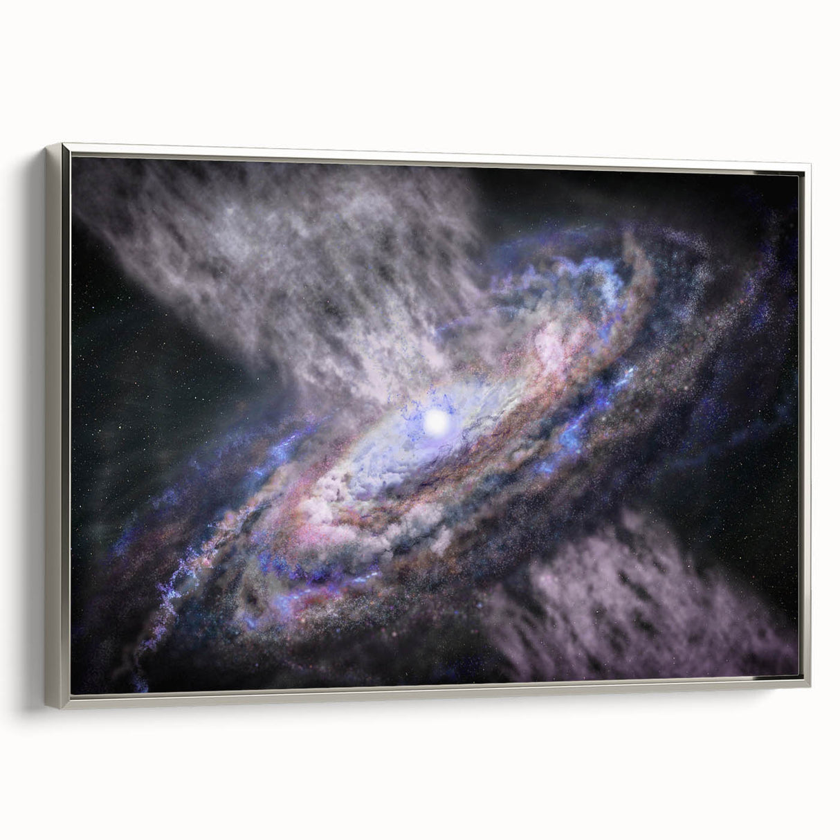 Spiral Galaxy Core Art - Cosmic Swirl Wall Decor for Space Enthusiasts