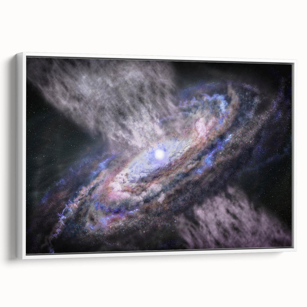 Spiral Galaxy Core Art - Cosmic Swirl Wall Decor for Space Enthusiasts