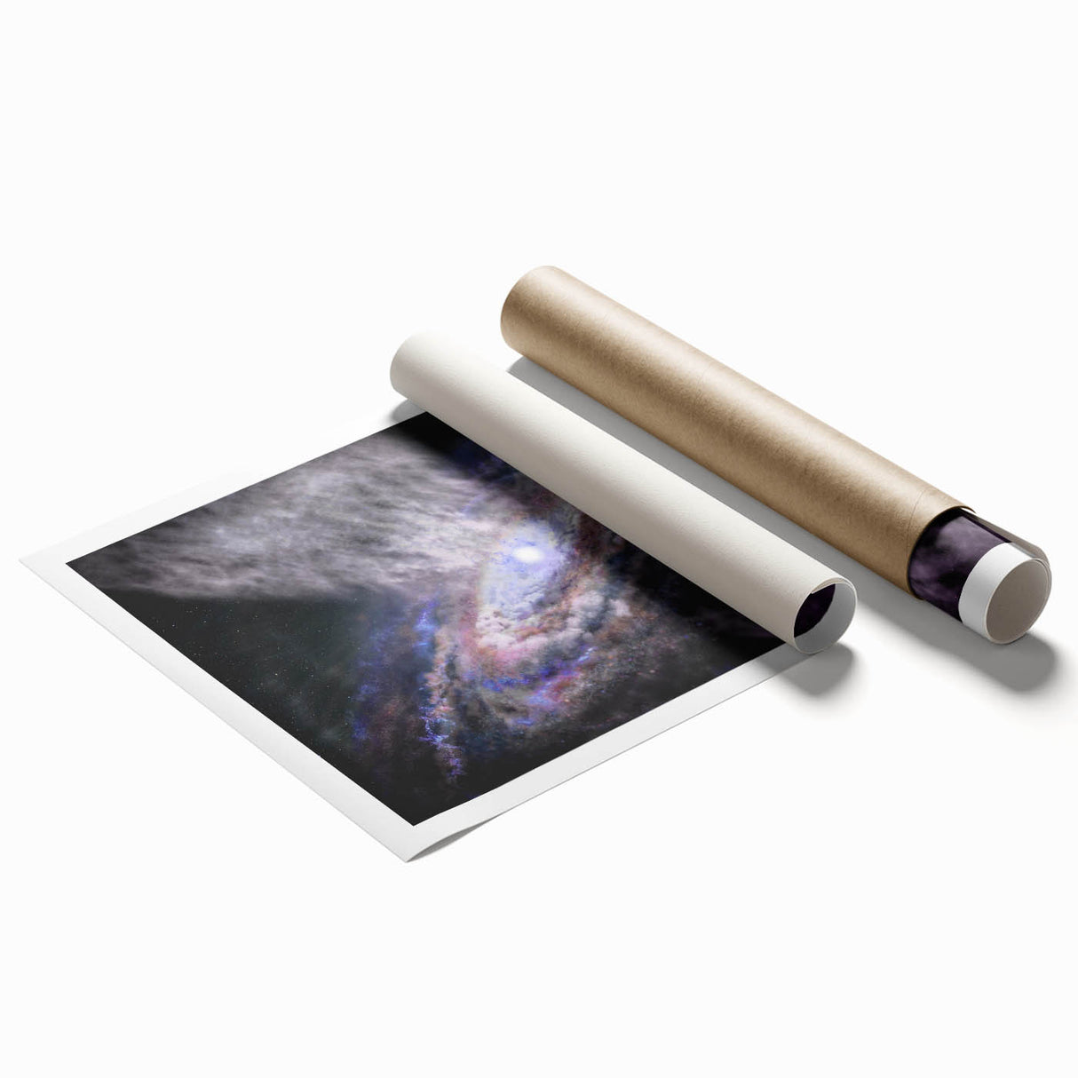 Spiral Galaxy Core Art - Cosmic Swirl Wall Decor for Space Enthusiasts