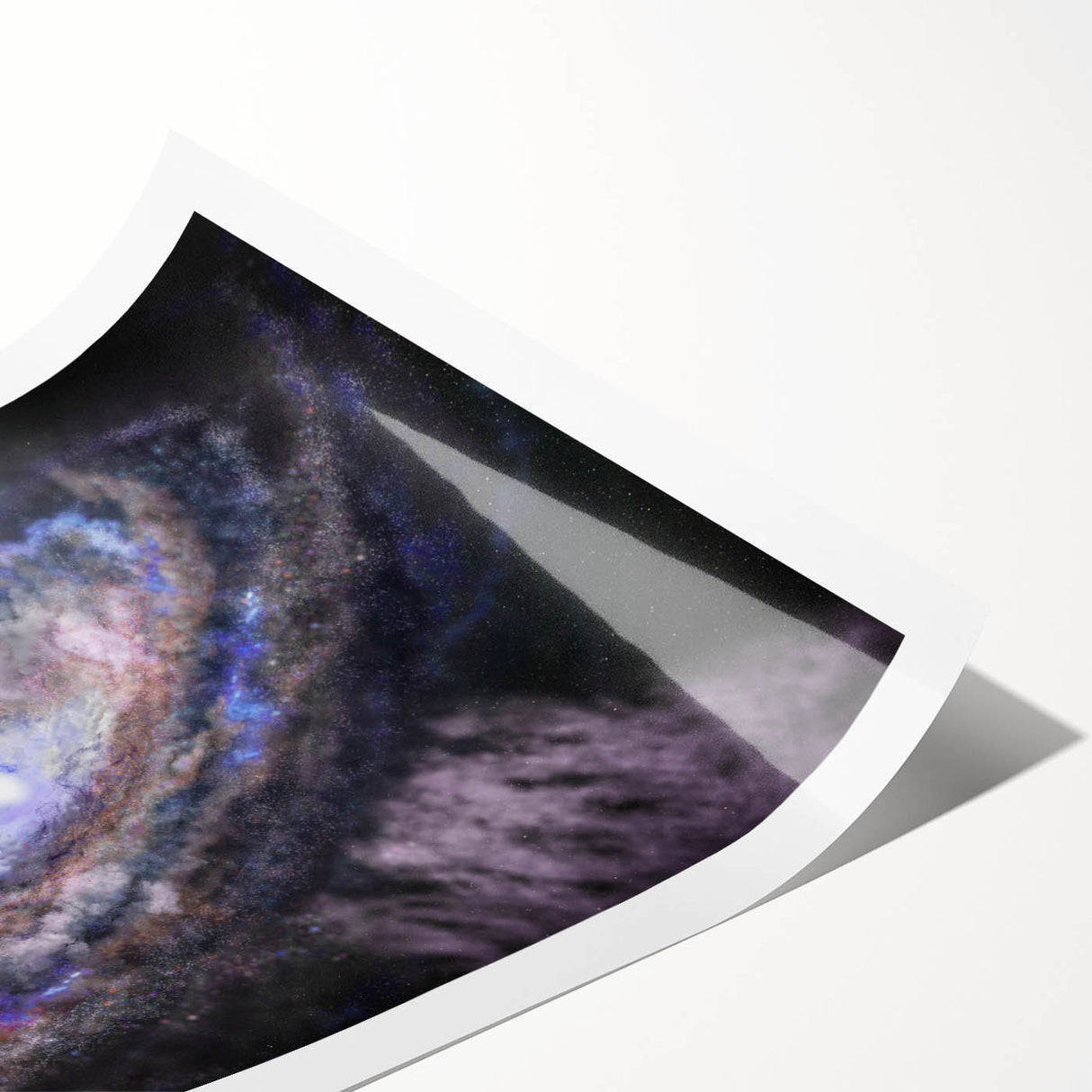 Spiral Galaxy Core Art - Cosmic Swirl Wall Decor for Space Enthusiasts