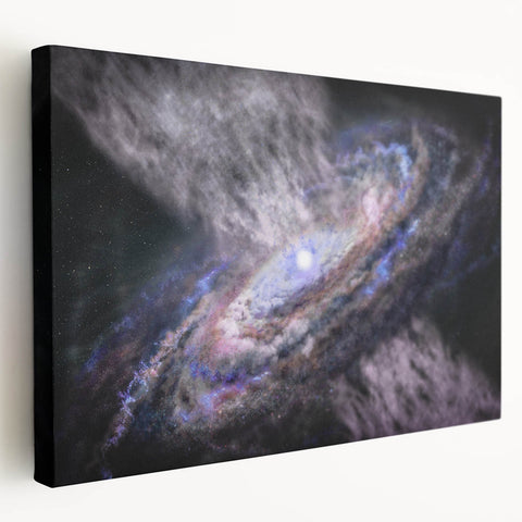 Spiral Galaxy Core Art - Cosmic Swirl Wall Decor for Space Enthusiasts