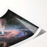 Galactic Jet and Black Hole Art - Cosmic Energy Wall Decor for Homes