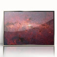 Red Galactic Nebula Wall Art - Cosmic Starry Sky Decor for Home